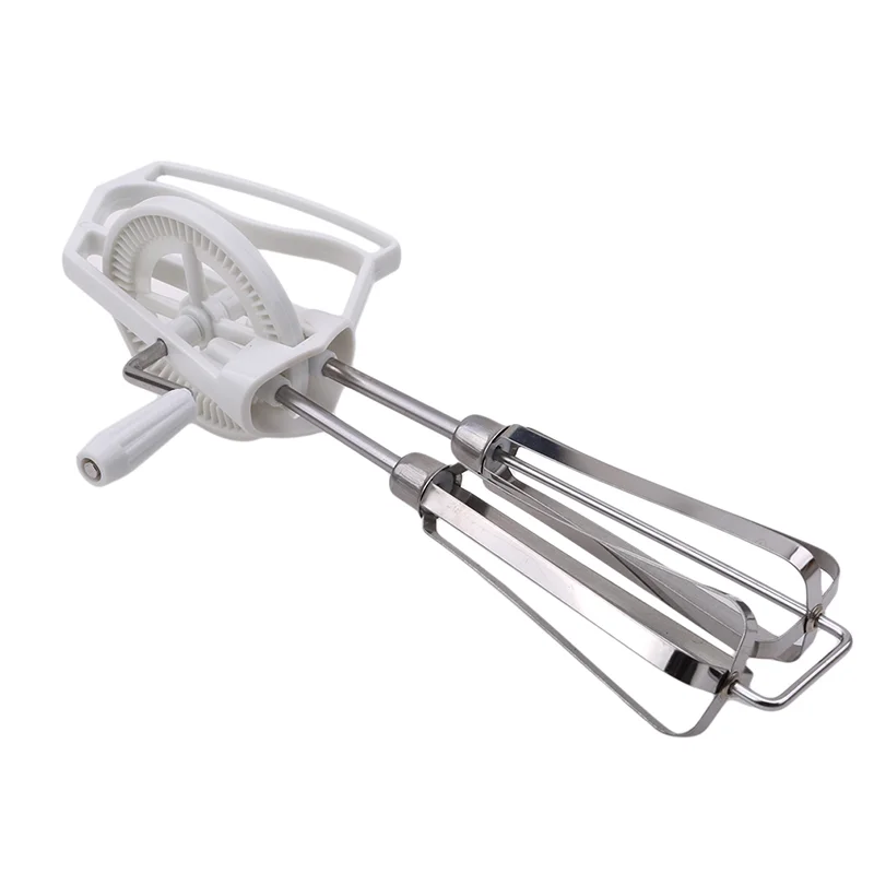 Stainless Steel Rotary Hand Whip Whisk Mixer Egg Beater Dual Purpose Plastic Mixer Kitchen Cooking Tool whisk  egg mold  baking