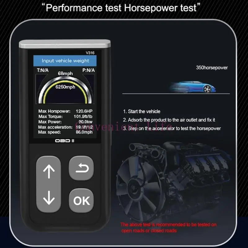 L1EE Scanner OBD2 portatile Scanner per auto Strumento scansione diagnostica Codice motore controllo auto