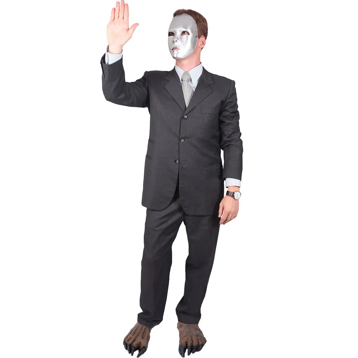 

1 Pair Foot Covers Horror Halloween Costume Decor For Carnival Party Fright Wearable Durable Costume Accessory Brown