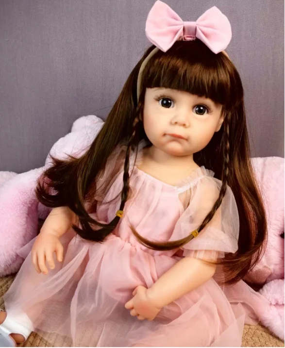 

KEIUMI 19 inch Reborn Menina Boenca Silicone Lively Realistic Reborn Baby Toddler Baby Dolls Kids Playmates