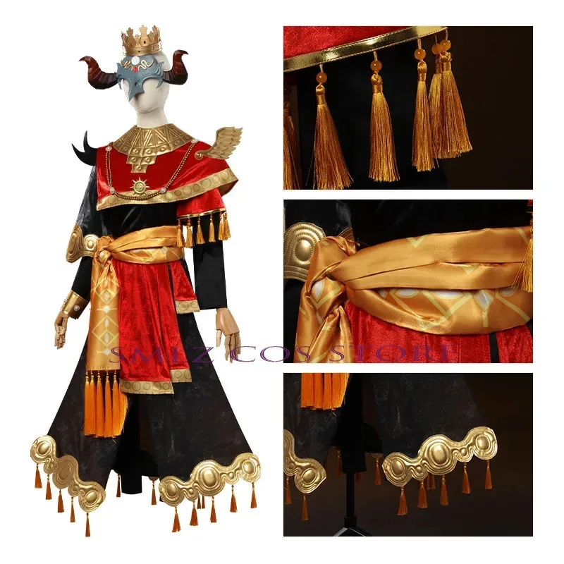 2025 11 Anime Identity ⅤNorton Campbell Prospector Fools Gold 코스프레 블레이징 불꽃 의상 파티 놀이 복장