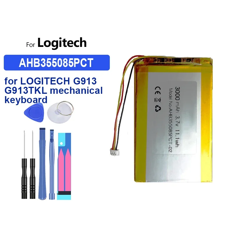 Battery 533-000018 533-000069 240mAh-3000mAh For Logitech G435 G930 G733 G913 G913TKL G403 G900 G703 X100 UE3500 UE4500 UE3100