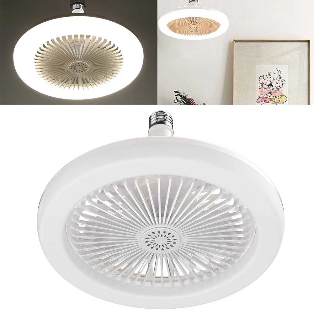 

E27 винтовой вентилятор, потолочный вентилятор, светодиодный светильник для спальни, супер яркий светильник для ресторана, кухни, ванной комнаты, потолок, небольшой потолочный вентилятор