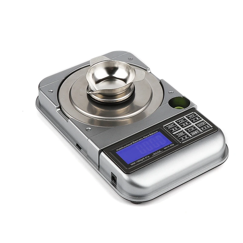 Easyover 50g/100g x 0.001g USB Charging Jewelry Scale Precision LCD Digital Fixed-number Warning Medicinal Lab Balance Weight