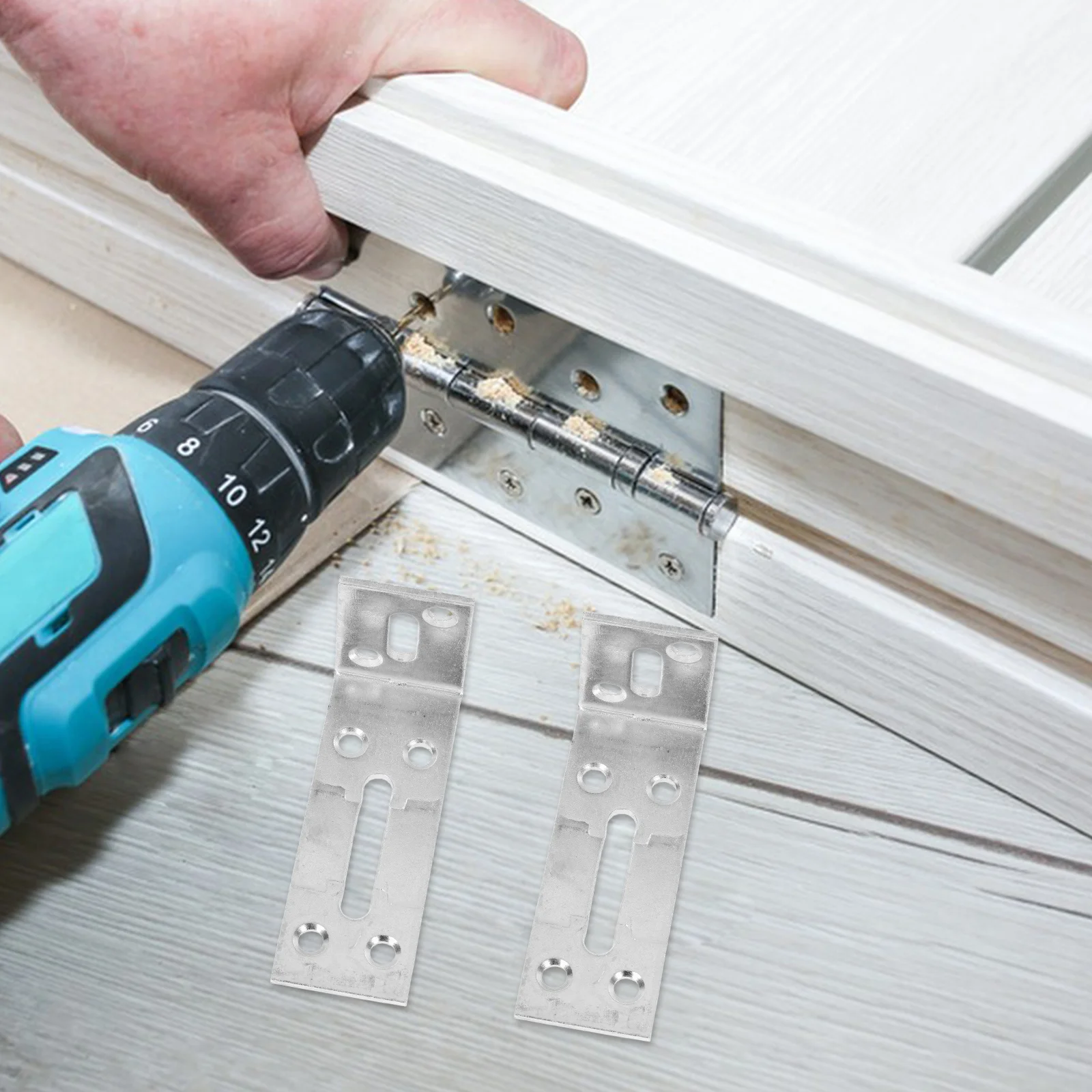 

6Pcs Stainless Steel Adjustable L Shape Brackets Heavy Duty Corner Shelf Supports Right Angle Metal Braces Corner Brackets