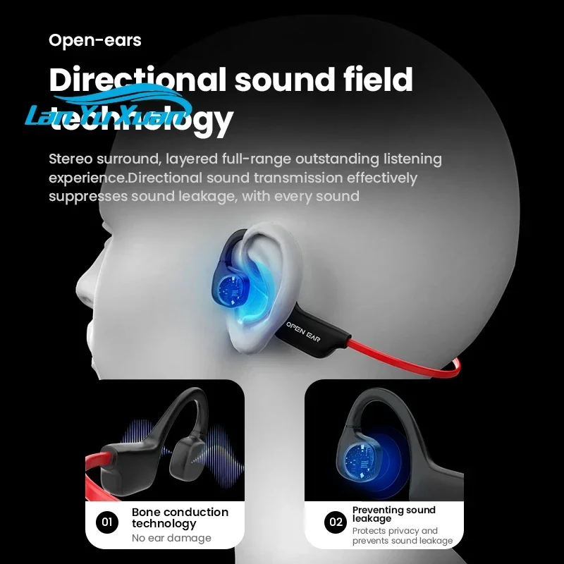 

2026 OEM Manufacturer Custom Mobile Handsfree Headband Headset Earphone Open Ear Bone Conduction Bluetooth Headphones Wireless