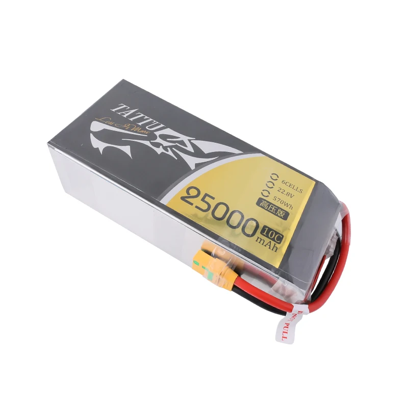 NEW TATTU 22.8V 25000mAh 10C LiPo Battery For RC Helicopter Quadcopter FPV Racing Drone Parts With XT90S Plug