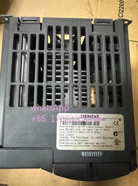 Original, used, inverter 6se6440-2ud22-2ba1 2.2KW almost brand new 100% tested and shipped