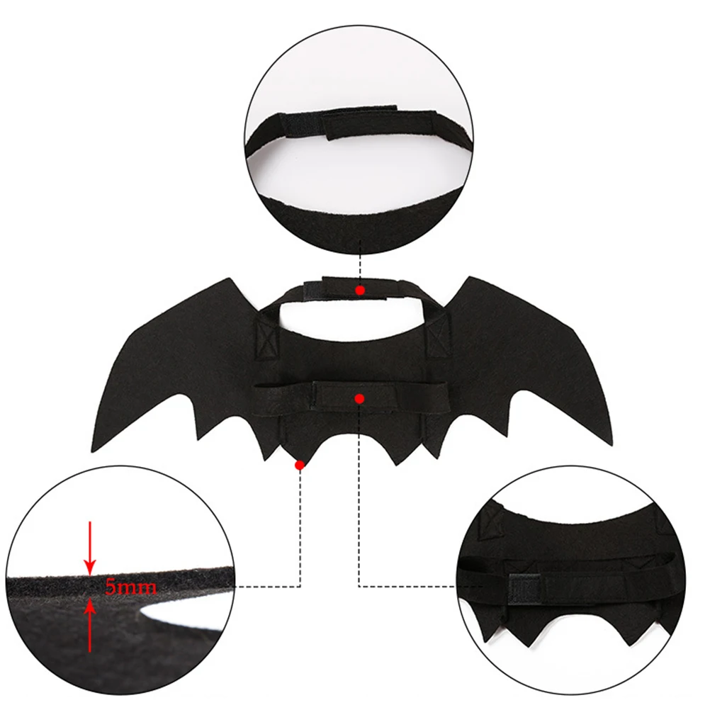

Bat Wings Clothes Halloween Pet Dress up Accessories Has Dog's Funny Costume Costumes Apparel