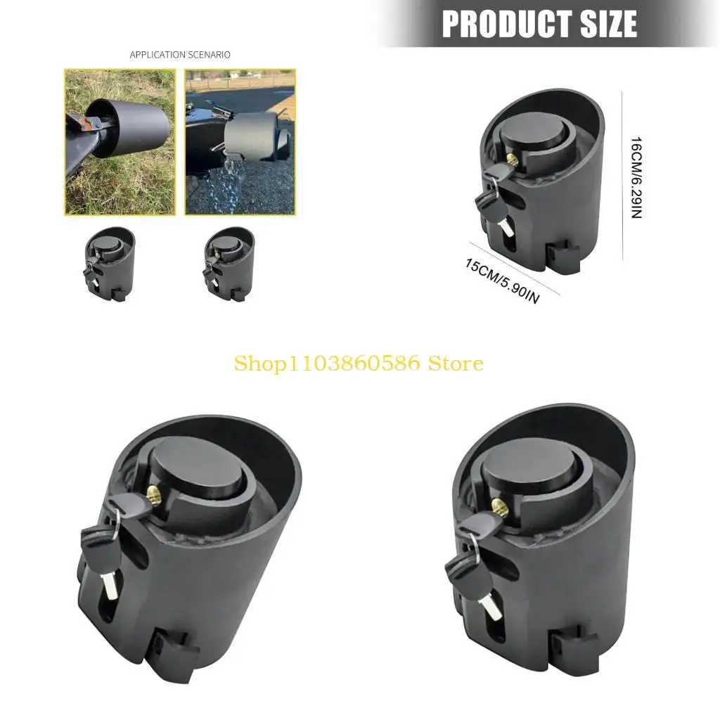 242A Trailer Coupler Lock Resists Rust And Wear For Travel Storage Efficiency