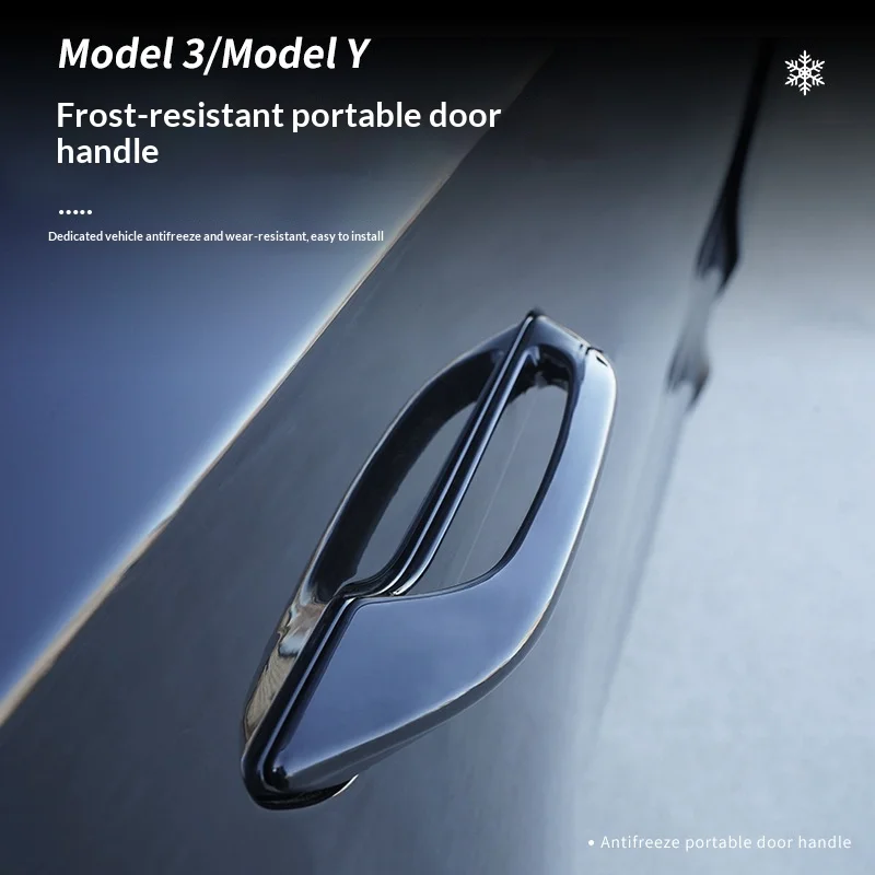 Antifreeze Door Handles 4pcs For Tesla Model 3 Y 2024-2019 Long Service Life Anti Frost Multiple Colors Car Handle Replacement