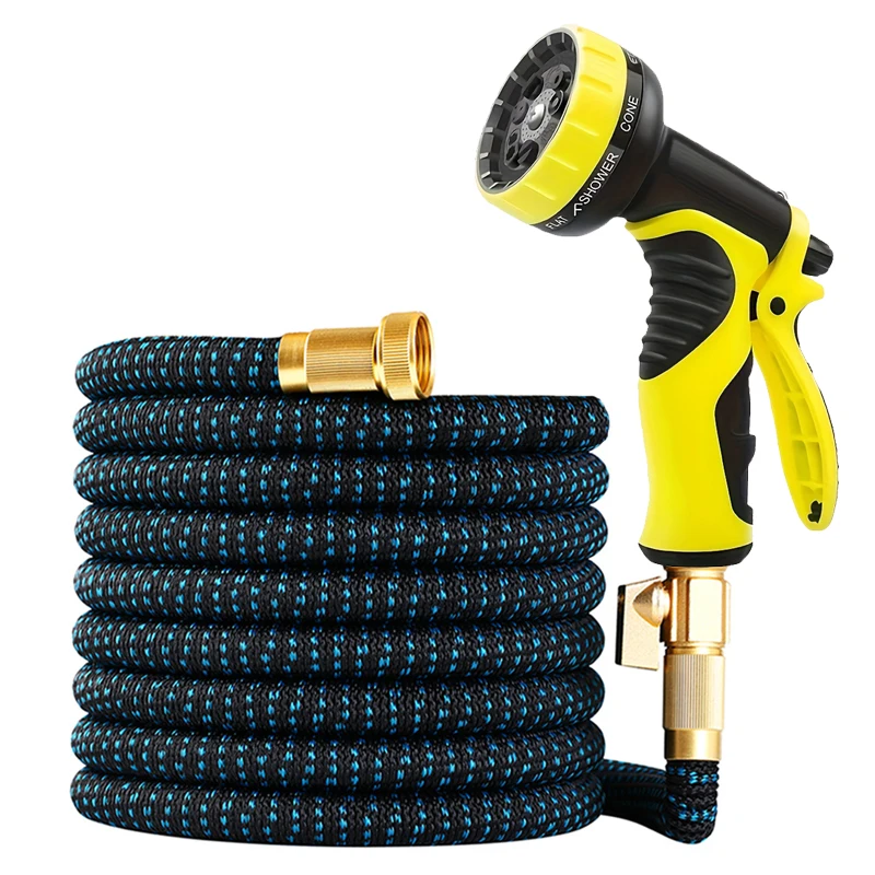

Садовая водопроводная труба, 3-кратный расширительный телескопический шланг, 10-функциональный распылитель высокого давления, садовая водопроводная труба, инструменты для мойки автомобилей