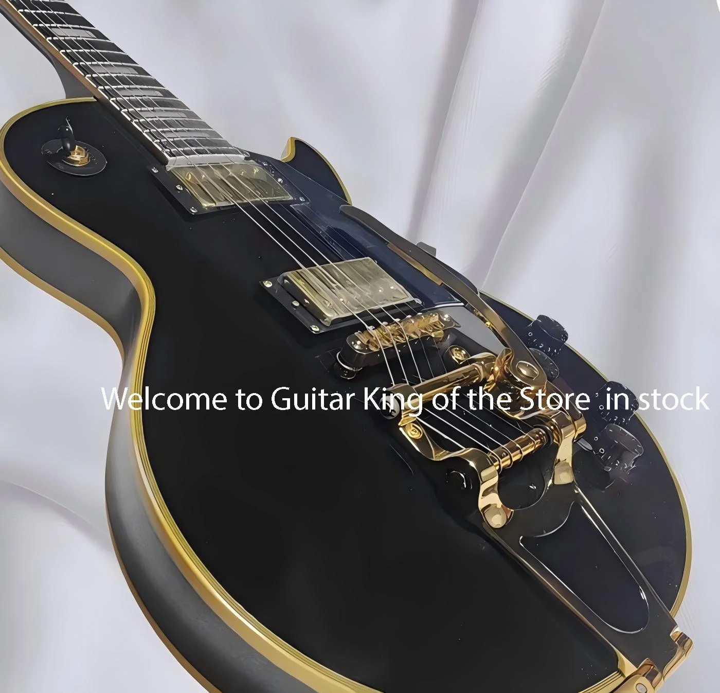 بطاقة سوداء بلاك بيوتي ثلاثة أزواج من جيتار كهربائي هزاز كبير ذهبي، جسم إكسيليفون الماهوجني، رقبة إكسيليفون الماهوجني، 3698 #3