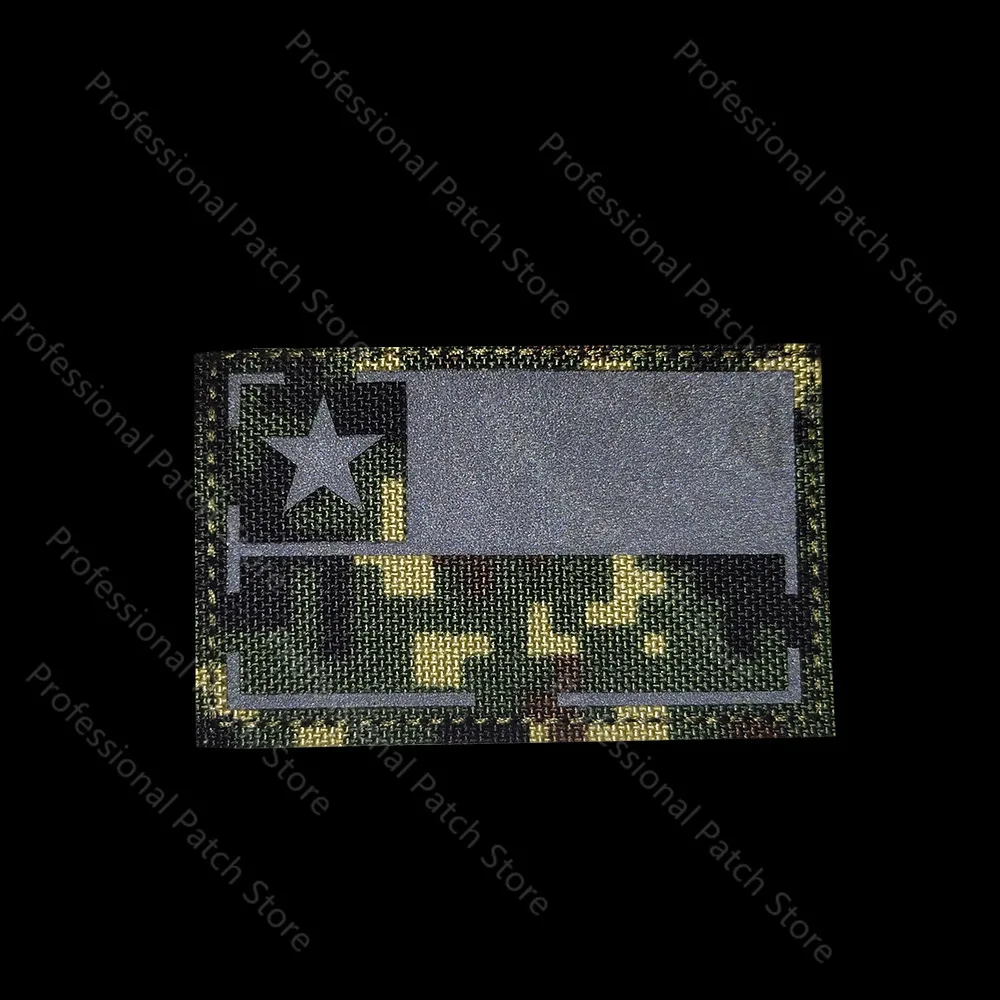 Infrared Reflective Patches Peru Cuba Chile Venezuela Brazil Canada Mexico Laser Cut Flag Magic Military Patch for Clothing DIY