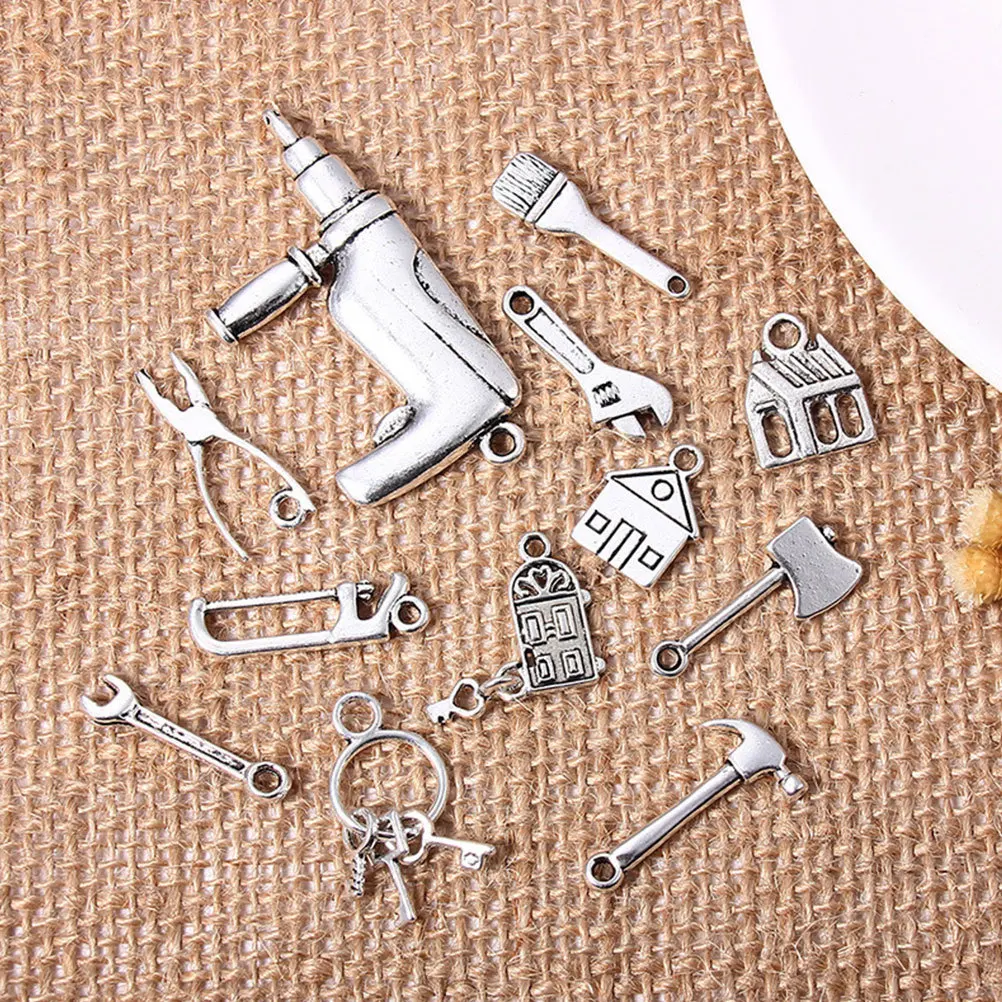 

60Pcs Alloy Pendant Charm Creative DIY Jewelry Making Set for Bracelet Anklet Necklace Accessories Alloy Home