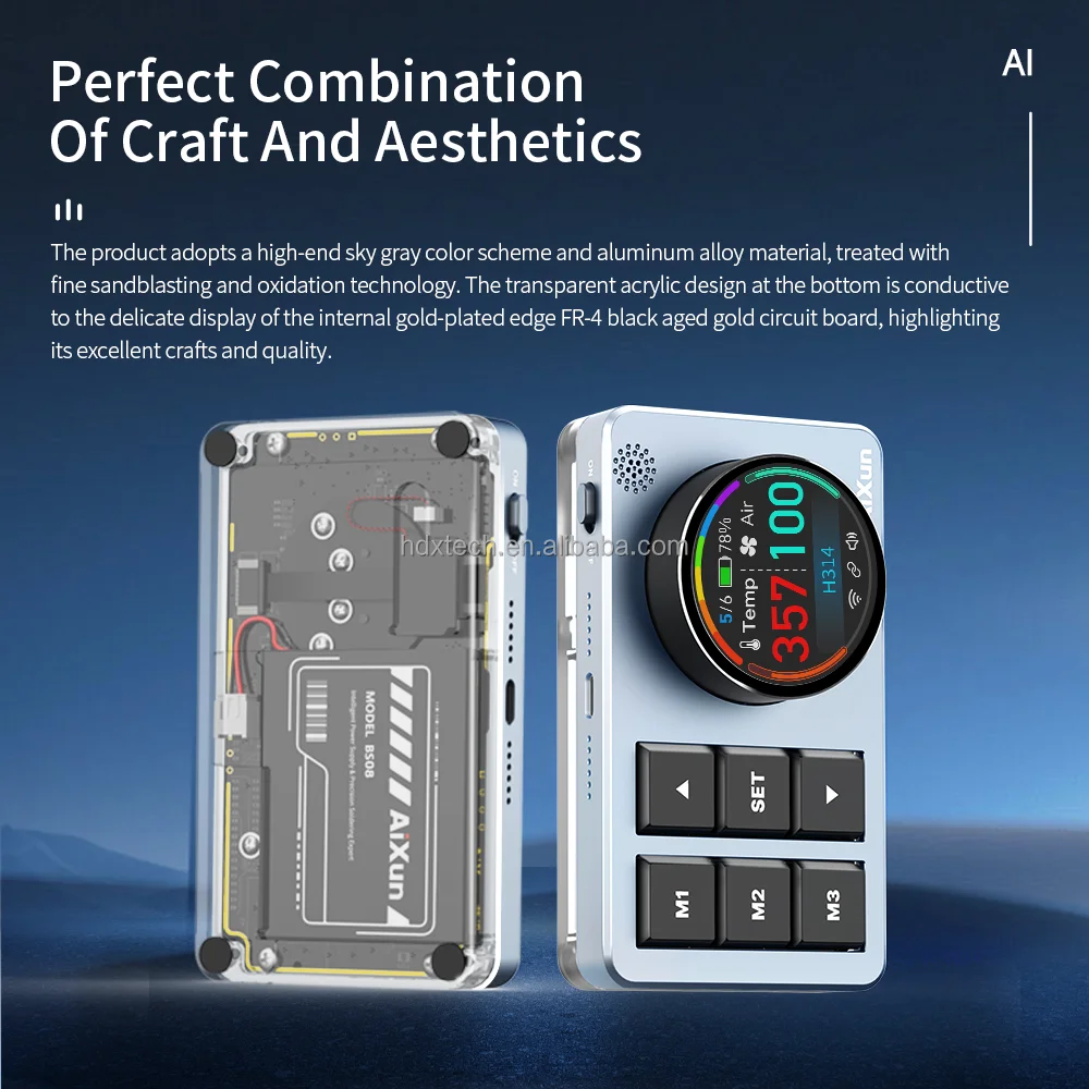 Aixun Bs08 Ai التحكم الصوتي Type-c 2.4g اتصال بلوتوث يعمل لمحطة لحام Aixun T320 P3208 H312 H314 مساعد الصوت #6