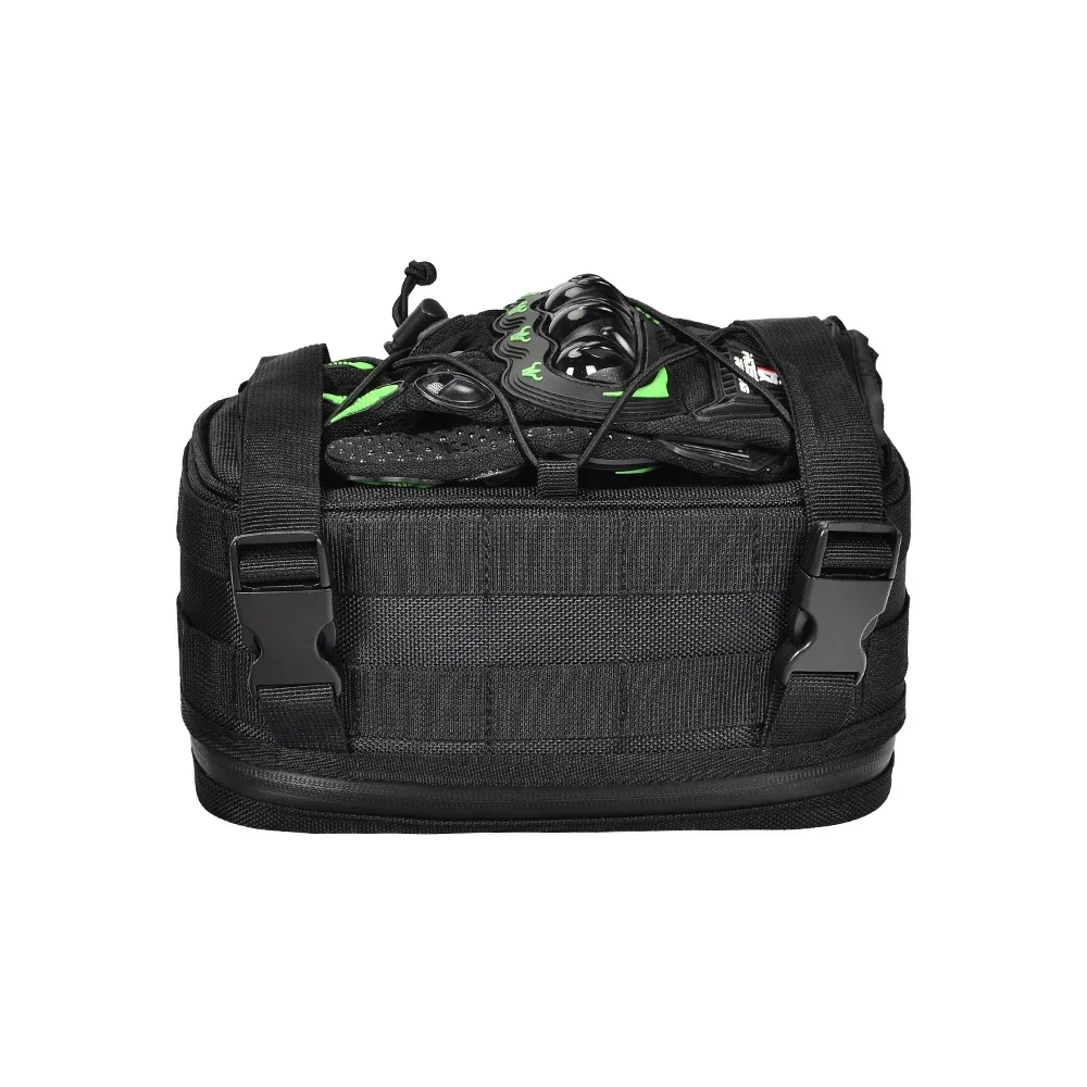 Eine schwarze Motorrad-Kraftstofftanktasche, Auto-Navigationstasche und hochwertige wasserdichte und verschleißfeste tragbare Fahrrad-Set-Tasche