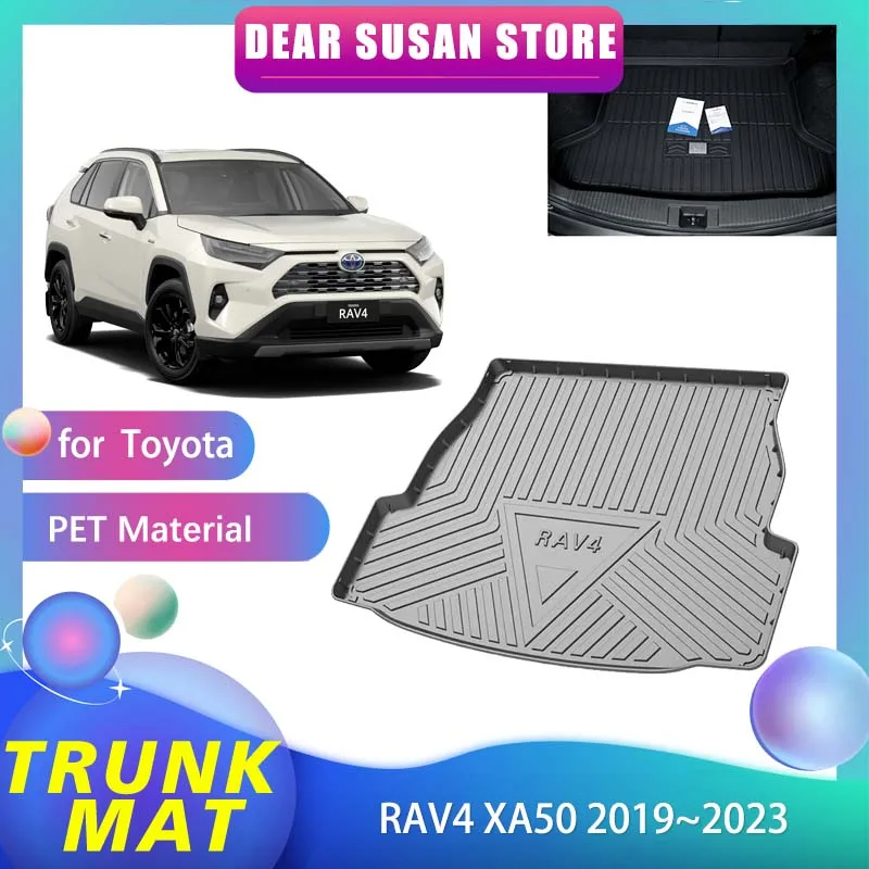 Special Mat for Toyota RAV4 XA50 Adventure Suzuki Across 2019~2023 Waterproof Floor Pad Rear Trunk Space Decoration Accessories