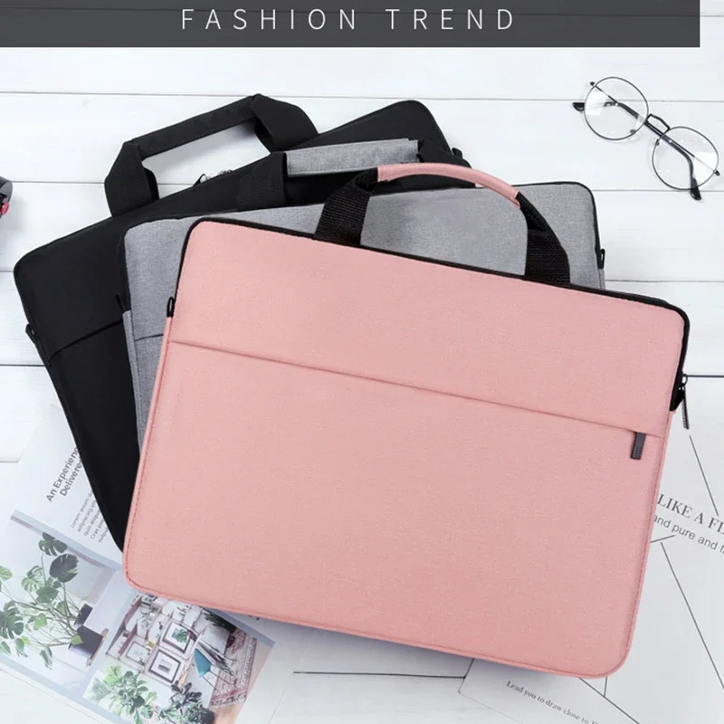 Laptop Bag Women 2023 13.3 14.1 15.6 17 Inch Office Notebook Sleeve Case Travel Computer Handbag Elegant Fashion Luxury