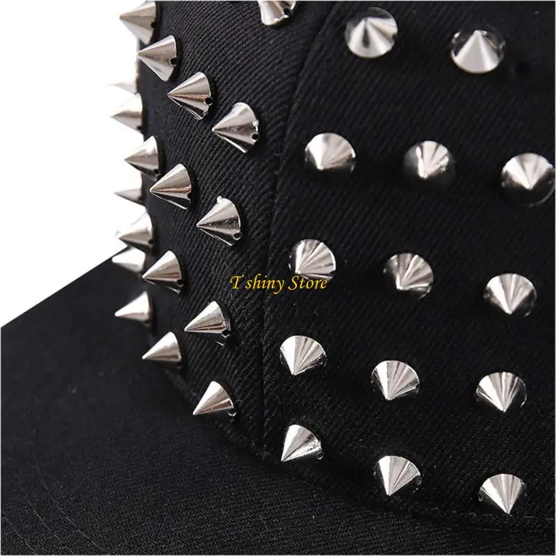 N58F Fashionable Duckbills Hat Rivets Accents Adjustable Fit Polyester Fabric