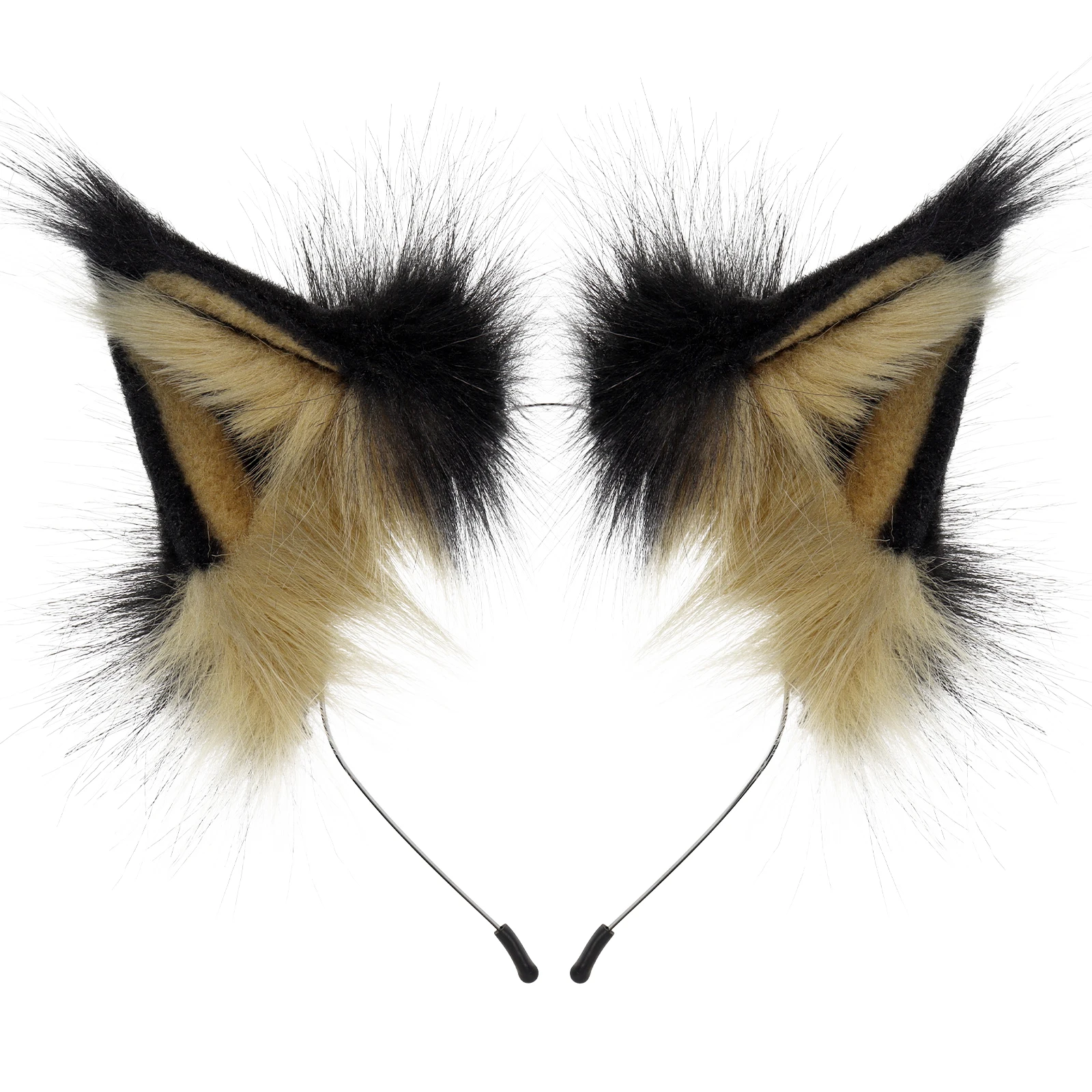 Tier Kunstpelz Fuchs Wolf Ohr Stirnband Pelzige handgemachte Haarband Kopfbedeckung Kostüm Cosplay Zubehör