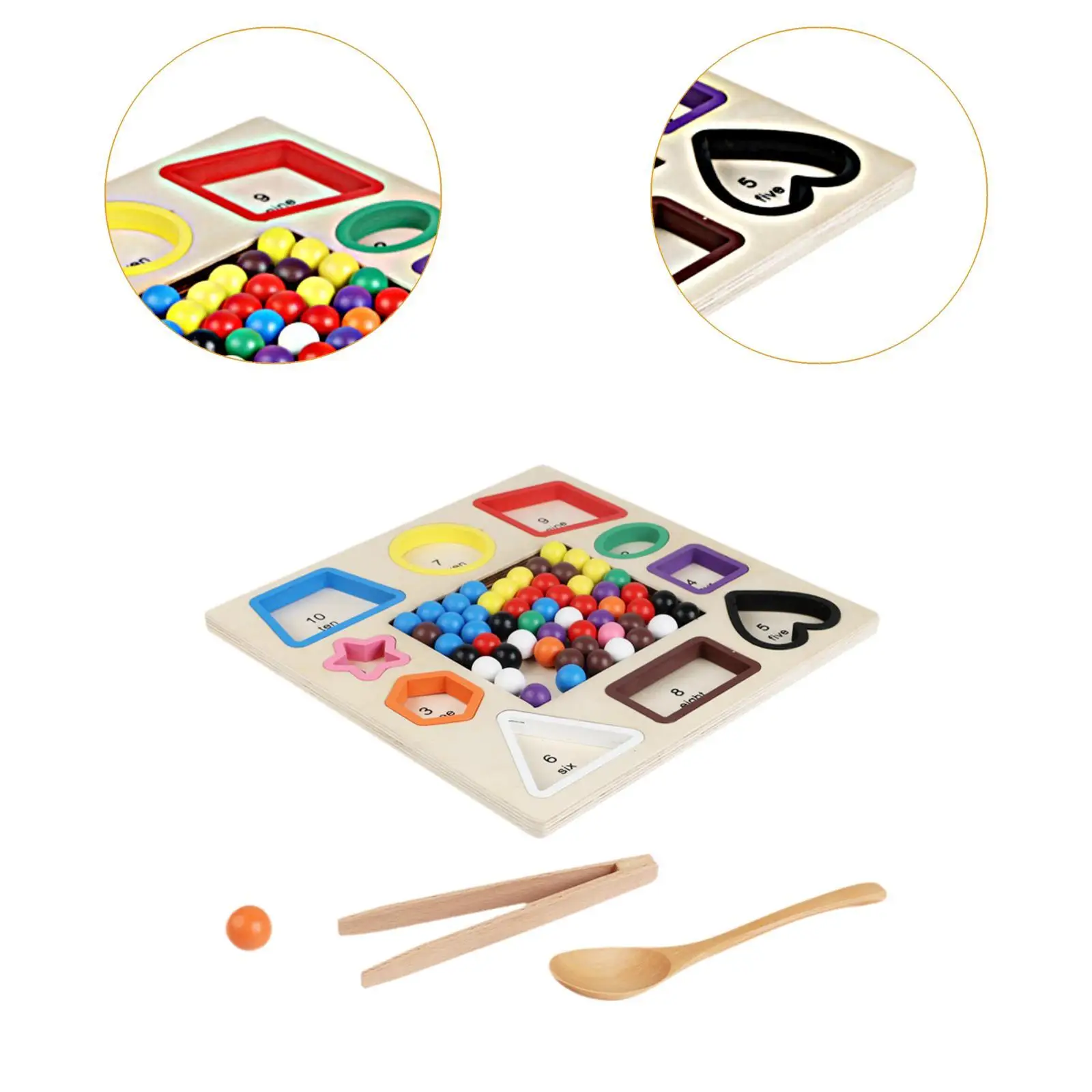 Giochi di smistamento dei colori Gioco da tavolo in legno Attività Puzzle Board Giocattoli per l'apprendimento precoce Giocattoli di abbinamento dei colori per età 3+ Regalo di compleanno