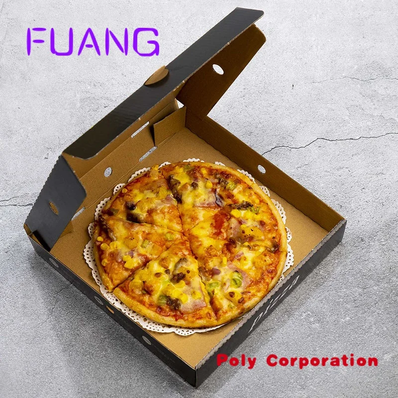 Custom  Customized Wholesale Logo Eco-friendly Flip-open Pizza Box Design Pizza Boxes 18 Inch