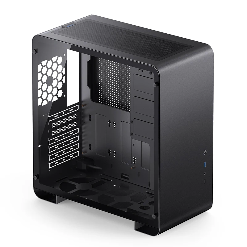 U4 Pro-chasis ATX negro, placa base ATX/240 de rango frío, Panel lateral de vidrio templado, chasis Host DIY