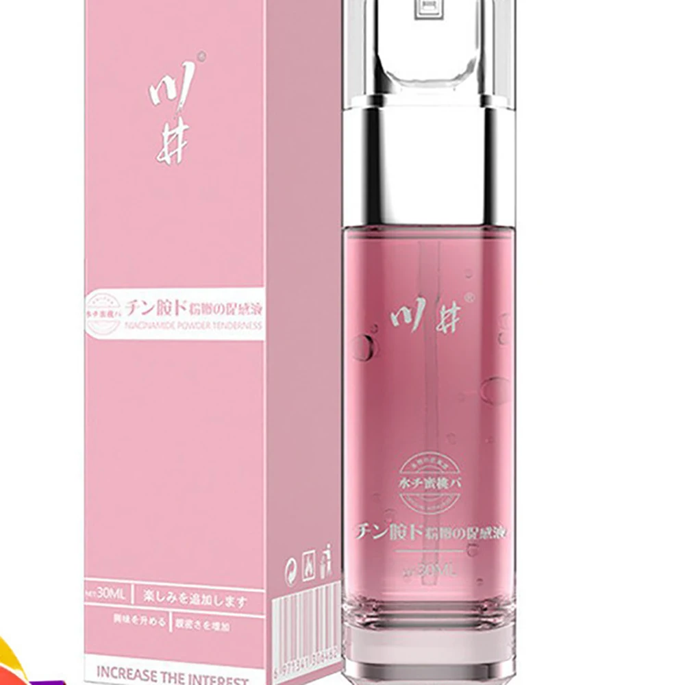 Portable 30ml Peach Flavor External Intimate Care Liquid Soft Mild Formula Long-lasting Fresh Scent Easy Application Safe 3