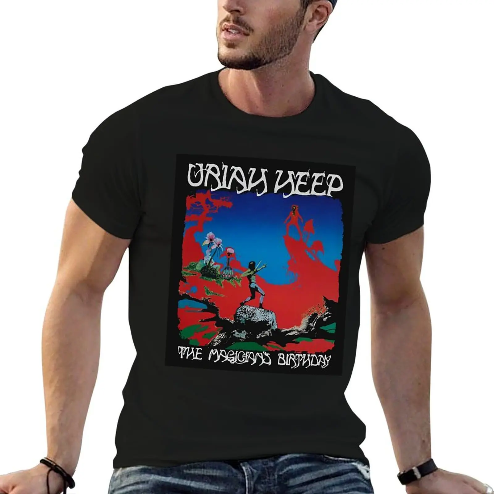 Camisetas de la banda Uriah Heep, las mejores y más nuevas, con estampado de Uriah Heep, camisetas esenciales de Uriah Heep para hombre