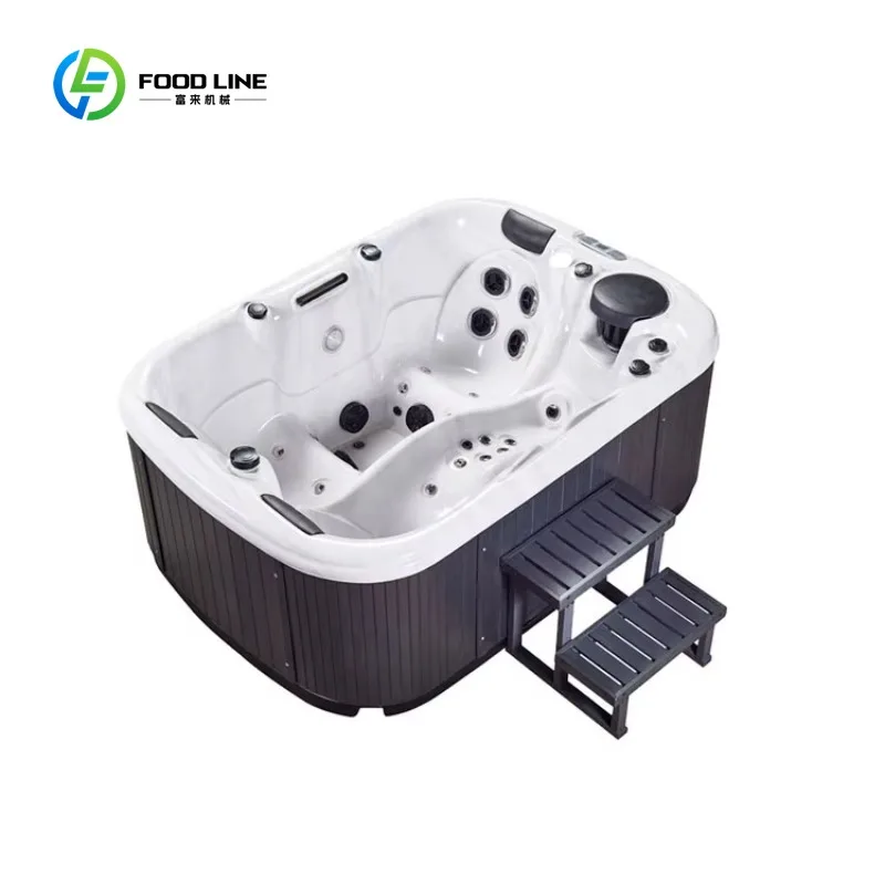 Customized New Arrival Acrylic 3 Person Massage Whirlpool Outdoor Swim Pool Spa Pool Tubs