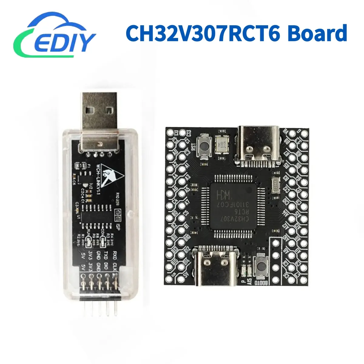 CH32V307RCT6 Development Board Core Board Small Size MINI Version RISC-V WCH USB