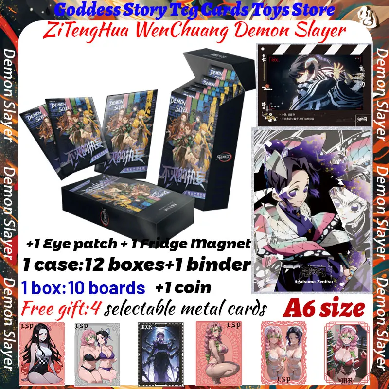 

Новейший ZiTengHua WenChuang Demon Slayer A6, коллекционная карта акриловой доски Shinobu, японское аниме, Mitsuri, хобби, подарок