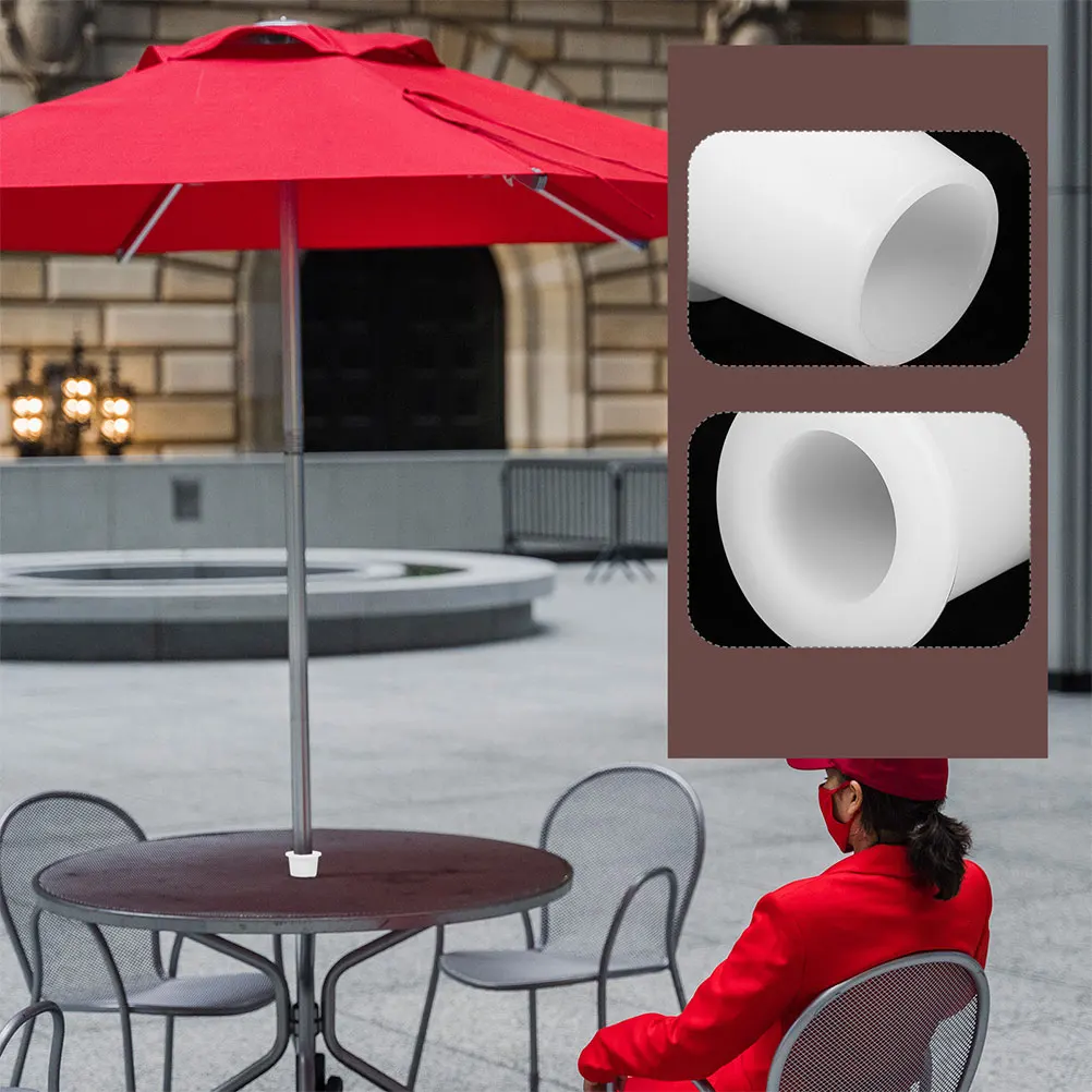 

2pcs Patio Table Umbrella Hole Plug Parasol Cover Fixation Wedge Sunshade Silicone Protector Yard Outdoor Furniture