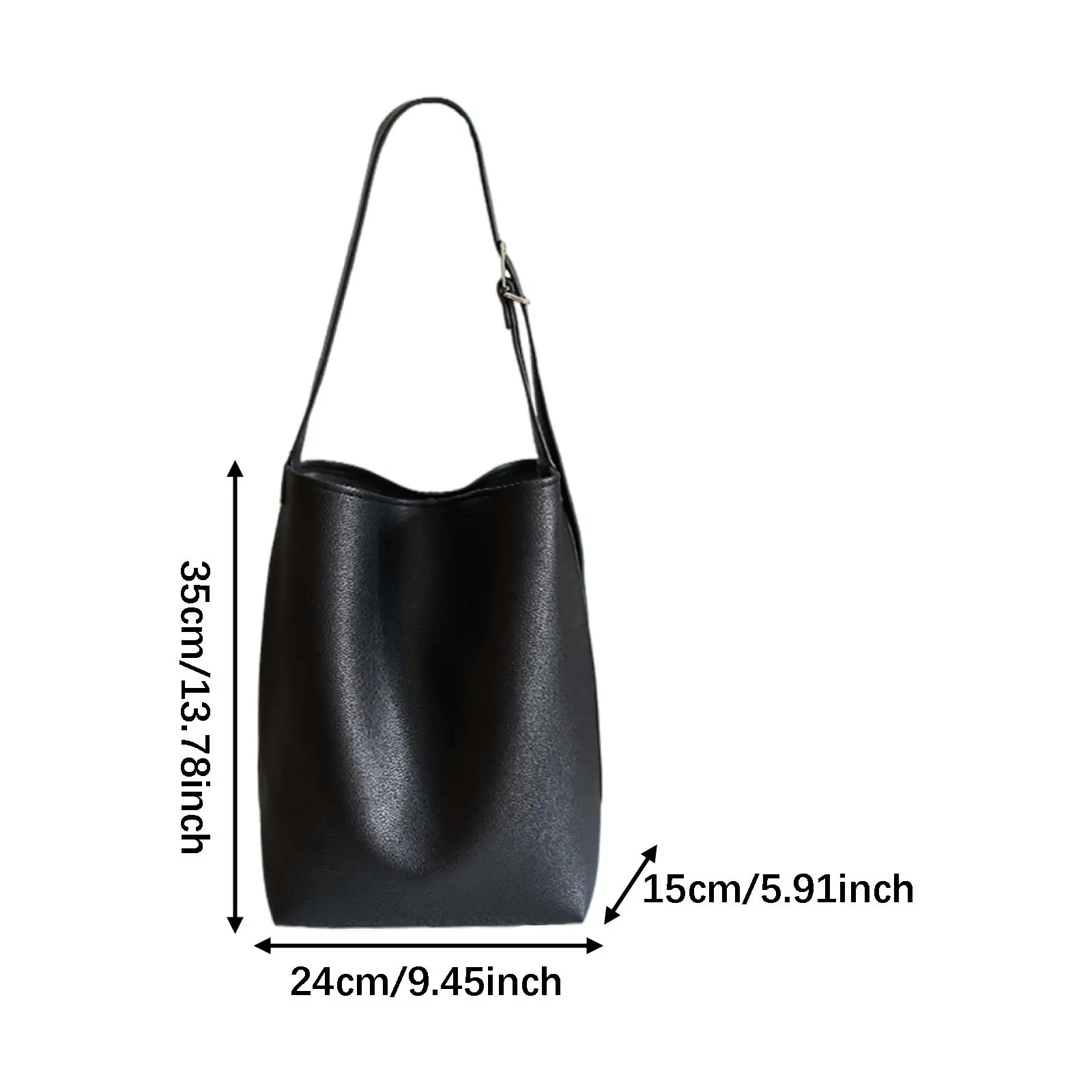 Elegant Minimalist PU Leather Underarm Bag Trendy Women Shoulder Tote Handbag for Vacation Commuting Gift