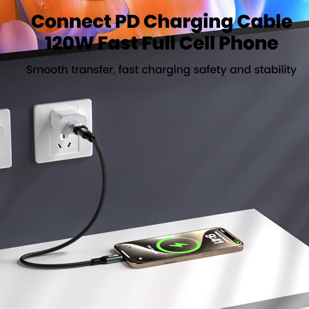 elough 120W Type C Female to USB A Male Adapter Fast Charging Transparent USB 3.2/Gen 2 OTG for iPhone 15 16 Tablet Computer