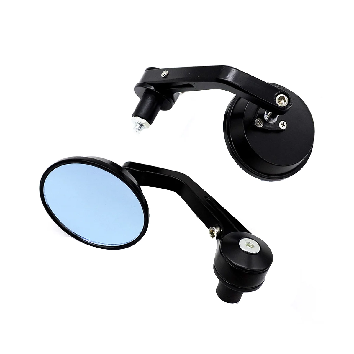 Motorbike Rearview Mirror Universal Handlebar Round Mirror Reversing Aid Mirror Reflective Mirror