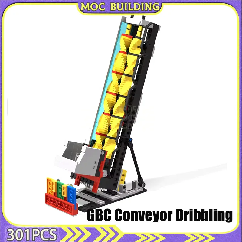 GBC Screw Conveyor Dribbling Device Moc Building Blocks DIY Assembly Model Bricks Sports Gifts Toys