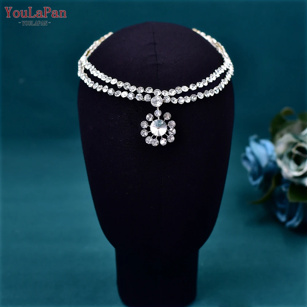 Topqueen Strass Bloemen Voorhoofd Haar Kam Bruids Bruiloft Sieraden Haar Accessoires Handgemaakte Crystal Woman Hoofddeksels Hp585