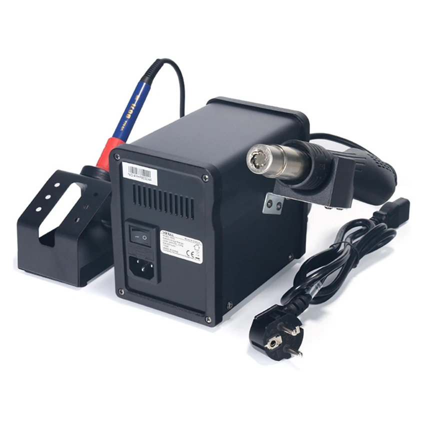 YIHUA 995D 750W محطة لحام للتحكم في درجة الحرارة 2 في 1 محطة لحام إعادة العمل SMD #6