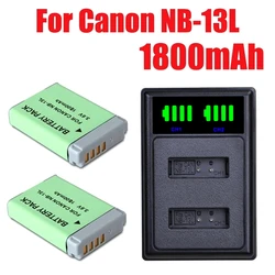 NB13L NB-13L Battery + Charger For Canon PowerShot G5X G7X G9X G7X Mark II SX620 HS  SX720 HS  SX730 HS  G9X Mark II  SX740 HS