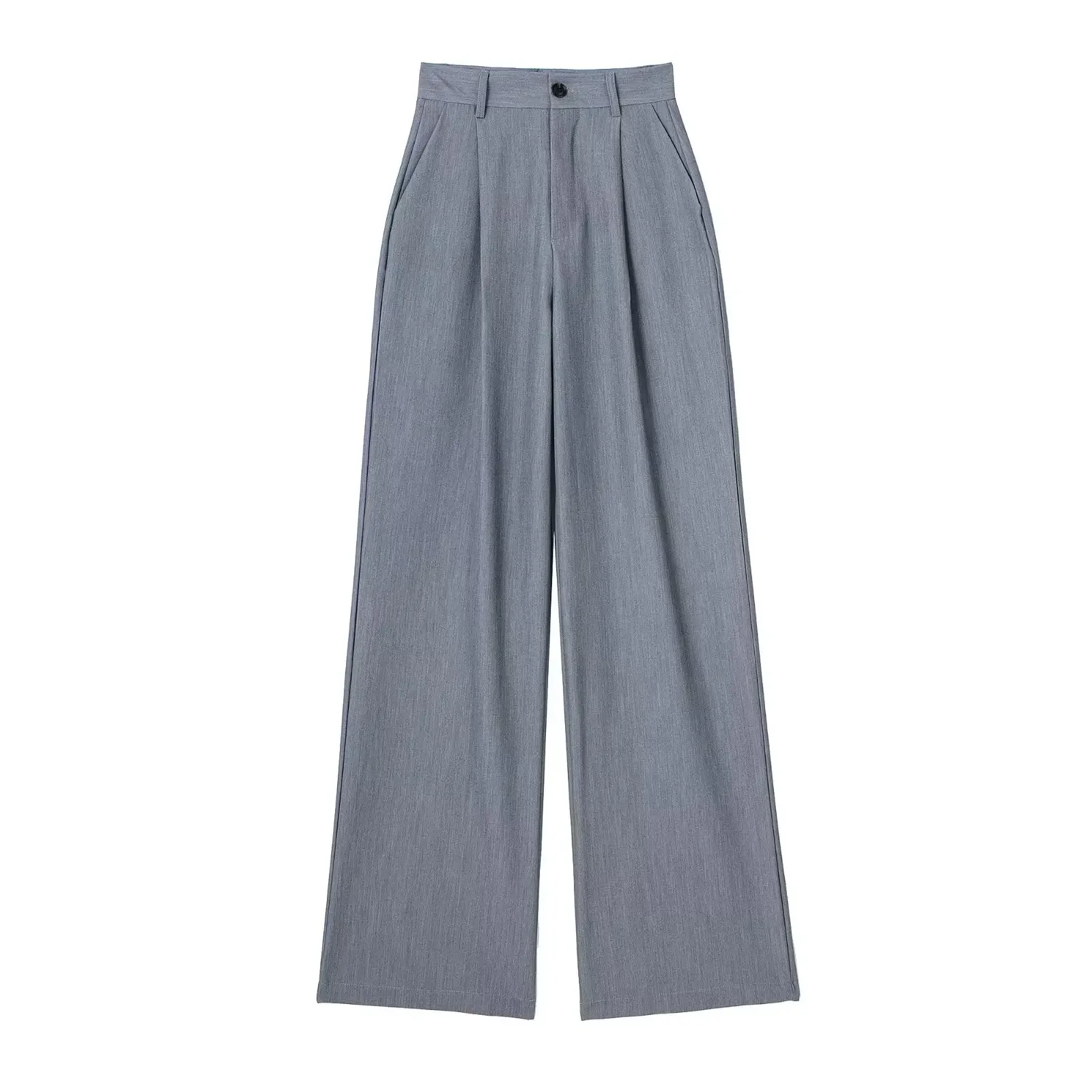 

2025 Striped Straight Pants Autumn Women's Elegant Pleated Long Pants Ladies Fashion Casual Office Beige Grey Black Pants