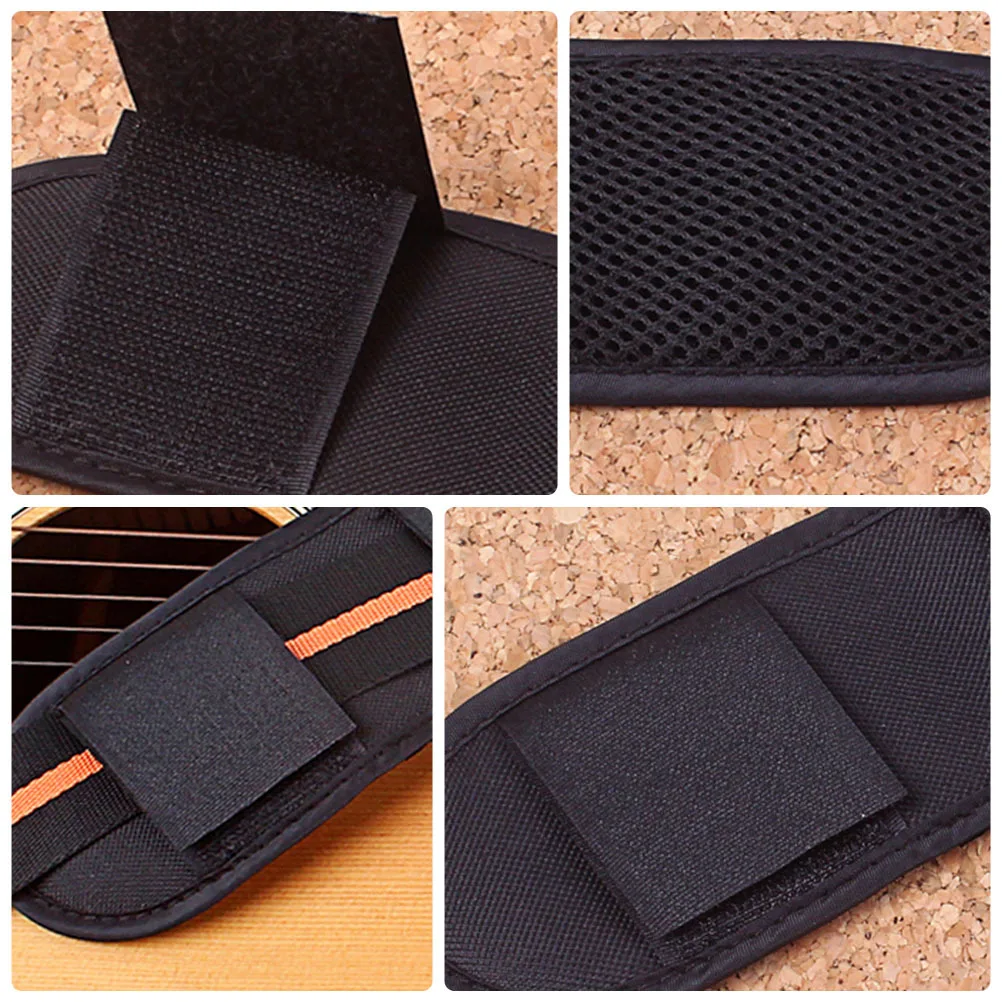 

Guitar Strap Shoulder Pad Non-Slip Flexible Cushion Breathable Comfort for Heavy Guitar Bass Playing Accessory
