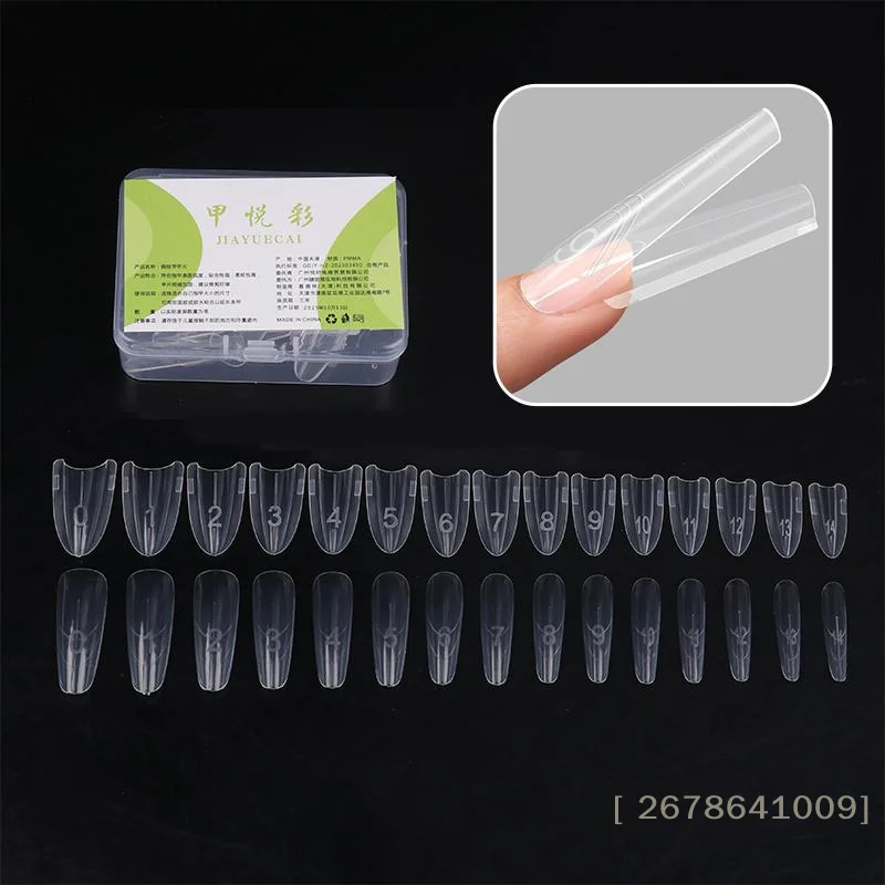 ⚑180pcs/3Box Sandwich Dual Nail Forms 15Size Quick Extensions-Dual Forms T-shaped Ellipse Manicure Forms Top Mold Bottom Mold