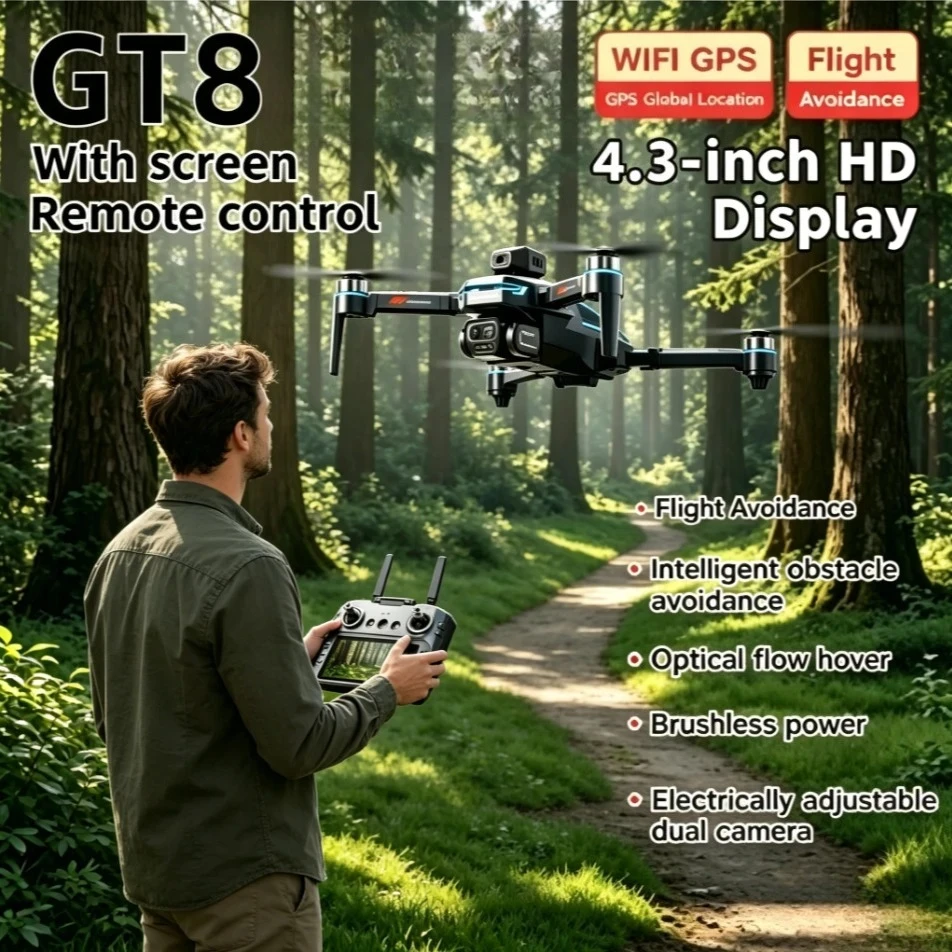 Drone Gt8 Rc - Original GT8 Drone 4K 8K Professional