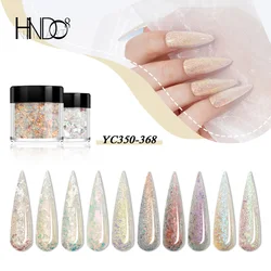 HNDO 10 Colors Nude Dipping Acrylic Powder Nail Glitter Set Professional Material Nail Art DIY Manicure Extension Pigment