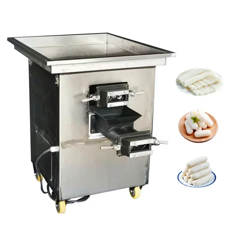 Automatic Hollow Korean Topokki Small Mini Rice Cake Maker Machinery Making Machine For Sale