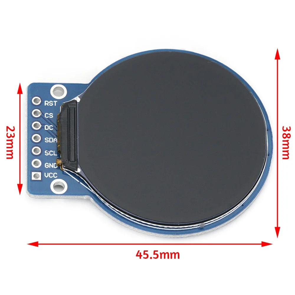 Display TFT Modulo display LCD TFT da 1,28 pollici Rotondo RGB 240*240 GC9A01 Driver 4 fili Interfaccia SPI 240x240 PCB per Arduino