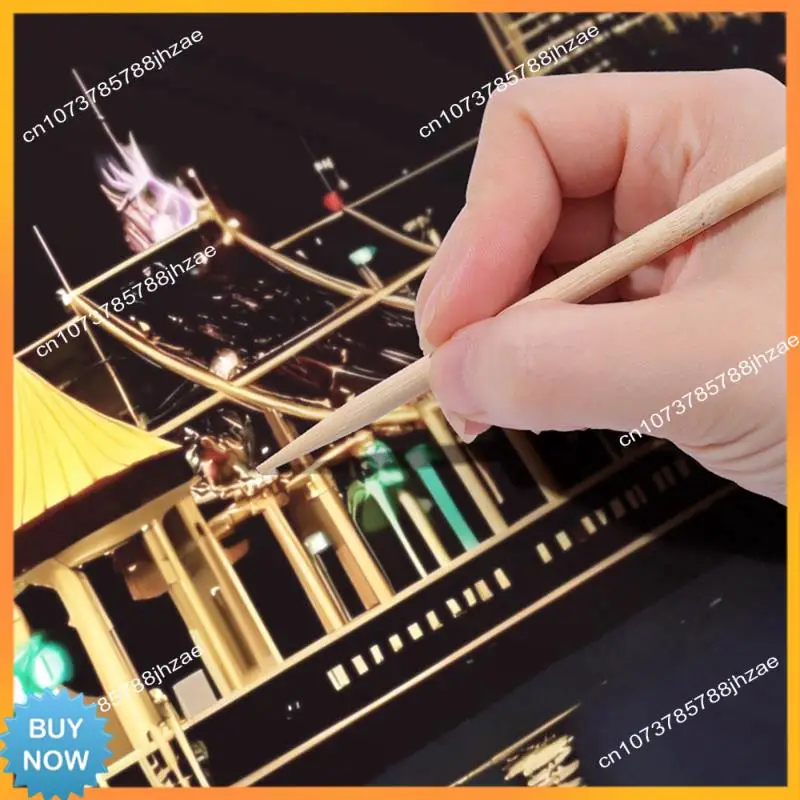 A10R Handmade Accessories Adults Scratching Drawing Decompression Tool Toy Scraping Painting Birthday Gift DIY Craft