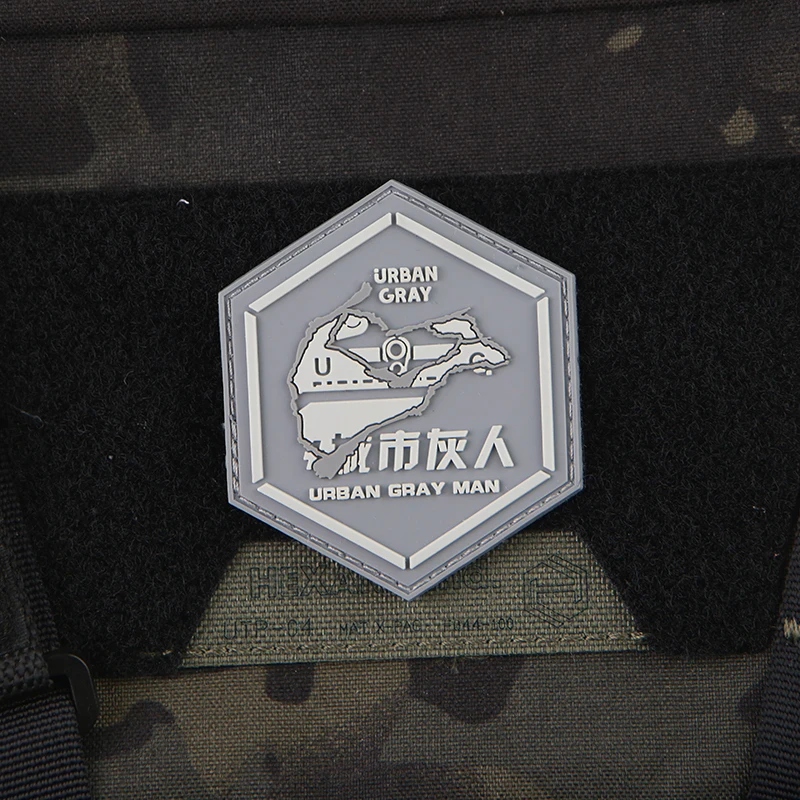 Urban Grey Man 3D PVC Patches  - Urban Backpack Tactical review and price